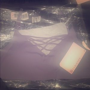 Sports bra cross design